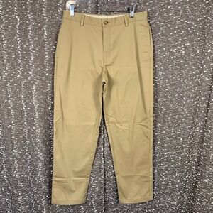 LL Bean Classic Fit Cotton Chino Pants Khaki Men's Size 33x30
